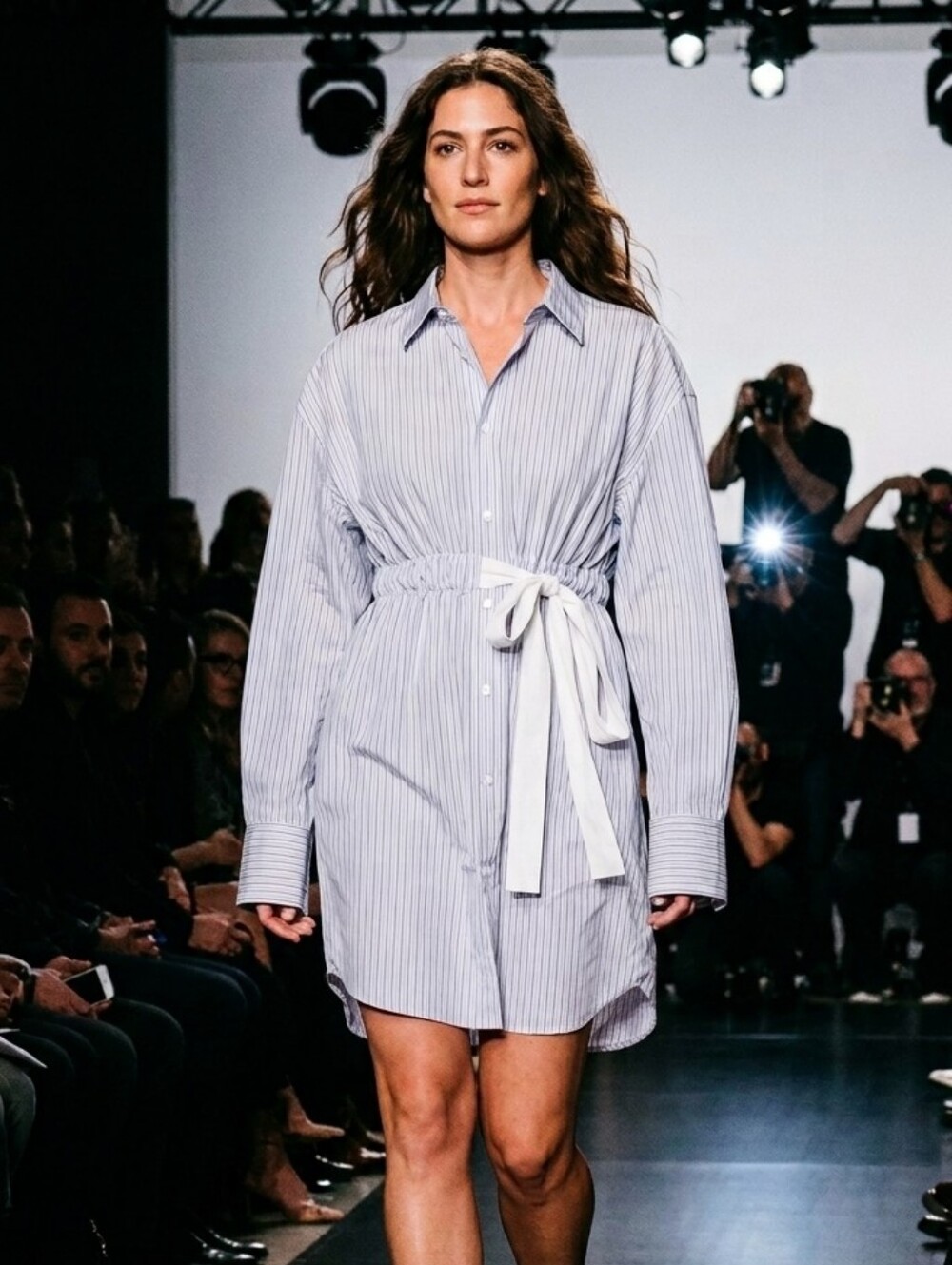 Maison Margiela Tie Waist Shirt Dress 2017